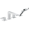 HANSGROHE Metropol 4-otvorová batéria na okraj vane, so strmeňovými pákami, vyloženie výtoku 197 mm, chróm, 74553000