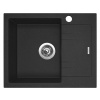 Granitový drez Sinks Linea 600 N Granblack Ľavý