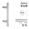 Madlo na dvere FT - MADLO kód K31Z 25x25 mm UN ks NEM - nerez matná (F60) | MP-KOVANIA.sk