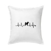 Shiba-Inu EKG - Vankúš 50x50 - 50x50 - Iba poťah ( Biela )