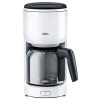 Braun Braun KF 3100 WH Filterkaffeemaschine - kávovar bílá připraví šálků najednou=10 s funkcí filtrování kávy