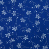 Bavlnené plátno P0958 royal, biely kvetinový motív, š.140