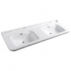 Kerasan Waldorf Keramické dvojité umývadlo 150x55 cm, biele 4143K1