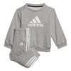 adidas Infants BOS Jog French Terry Set Grey/White 9-12 Months