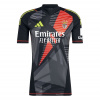 adidas Benfica Short Sleeve Goalkeeper Shirt 2024 2025 Adults Black S