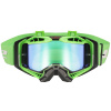 LS2 AURA PRO GOGGLE BLACK H-V GREEN WITH IRIDIUM VISOR