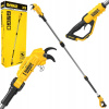 Akumulátorové elektrické záhradné nožnice na konáre s teleskopickou tyčou DeWalt, 300 cm, 18 V, strih 38 mm