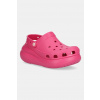 Šľapky Crocs Classic Crush Clog dámske, ružová farba, na platforme, 207521.6ZQ