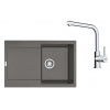 Franke Sety Kuchynský set G259ŠK, fragranitový drez MRG 611 a batéria FS 3230.031, sivý kameň/chróm 114.0700.722