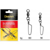 Delphin Ball bearing swivel with coastlock snap 3ks 90kg
