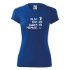 Eat sleep play - šach - Dámske Fantasy športové (dresovina) - 2XL ( Kráľovská modrá )