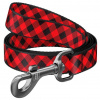 WAU DOG nylonové vodítko TARTAN (kárované) - L