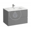 Laufen Pro S - Skrinka s umývadlom, 800x500 mm, farba grafit mat H8619634801041