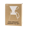 Hario V60-02 sada Dripper & Pot keramická biela