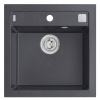 ALVEUS CZ FORMIC 20/91- čierna ( 520x510mm) + pop-up sifón F