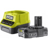 RYOBI RC18120-120 Akumulátor 2,0Ah Nabíjačka 18V
