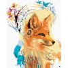 Zuty Diamantové maľovanie LÍŠKA S LAPAČOM SNOV 40x50 cm bez rámu a bez vypnutia plátna