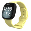 BStrap Silicone pro Fitbit Versa 3 yellow, velikost L STR00289