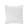 Zamatová obliečka na vankúš - Velvet 27, biela s okrajom 45 x 45 cm, ZA-387712