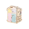 BusyKids Activity board domček natura pastel