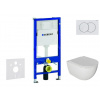 Geberit SET Duofix+závesné WC Oudee so sedátkom Slim SC,tlačítko DELTA 01 Alpská Biela SANI11CA3116