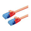 Value 21.99.2023 RJ45 sieťové káble, prepojovacie káble CAT 6A U/UTP 3.00 m červená (jasná) netienený, plochý, pozlátené kontakty 1 ks; 21992023