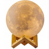 Nočné SVETLO LED MESIAC LAMPA 3D LESKLÉ MESIAC