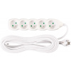 STREND PRO Kábel DG-F805B L-10 m, predlžovací, biely, 5x zásuvka, new edition