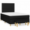 Box spring postel s matrací černá 120x190 cm textil Černý 3270399