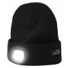 Cattara Čepice BLACK s LED svítilnou USB nabíjení