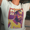 Tričko s potlačou LEBRON JAMES Pánsky Biela 3XL