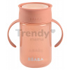Hrnček pre bábätká 360° Learning Cup Beaba Pink na učenie sa piť ružový od 12 mes