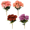 CHOMIK UMELÁ VETVIČKA - KYTICA PIVÓNIE A HORTENZIE 43 CM MIX FARIEB *4090