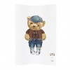CEBA BABY Podložka prebaľovacia 2-hranná mäkká (48x70) Cosy Fluffy Puffy Stu W-104-132-683