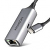 Sieťová karta Axagon USB-C 3.2 Gen 1 - Gigabit Ethernet (ADE-TXPD) sivá