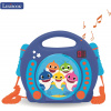 Hudobná hračka Lexibook Baby Shark Prenosný CD prehrávač s 2 mikrofónmi pre spoločný spev (3380743087979)