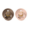 BIBS Colour cumlíky z prírodného kaučuku 2ks – veľkosť 1 dark-oak-blush