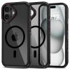 KRYT TECH-PROTECT MAGHYBRID MAGSAFE IPHONE 16 Čierny/RED