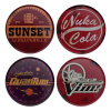 FaNaTtik Fallout Podtácky 4-Pack Metal Drinks