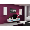 Cama Meble Obývačka VIGO NEW 10, biely mat/biely lesk