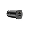 Nabíjačka do auta Baseus 30W 1x USB,1x USB-C čierna