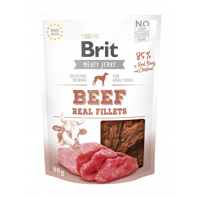 Brit Jerky Snack - Beef Fillets 200g