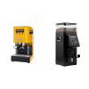 Gaggia New Classic EVO, yellow + Rancilio STILE, black