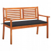 Lavica s operadlom, drevo 120 x 110 cm