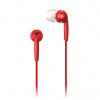 Genius HS-M320, slúchadlá, bez ovládania hlasitosti, červené, špuntové typ 3.5 mm jack