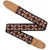 CASCHA CGS-VC10 Guitar Strap Vegan Cork - Ethnic Red Stripes