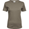TeeJays Tričko Interlock TJ 580, krátký rukáv, dámské COT180580zo213-clay 3XL Clay