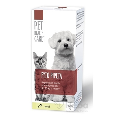 pet Health Care Fyto Pipeta repelentná, pre malých psov do 10 kg a mačky, 1x15 ml