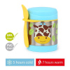 SKIP HOP Zoo Termoska na jedlo s lyžičko-vidličkou Žirafa 325 ml, 12 m+