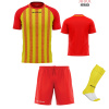 Futbalová sada Givova Kit Tratto pre celé mužstvo, od 12 ks, červená/ žltá počet ks v sade: 20 hráčskych setov